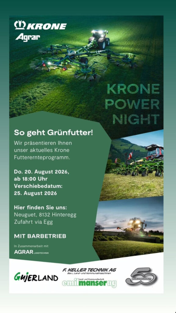 Krone Power Night Gujer Landmaschinen AG